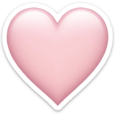 Light pink heart sticker