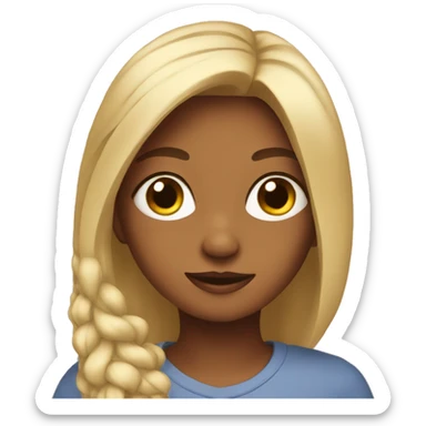 Girl with cata sticker