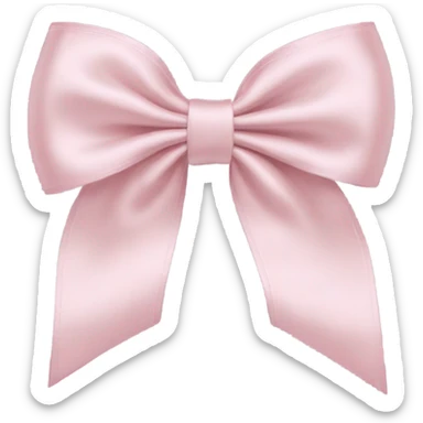 Baby pink bow sticker