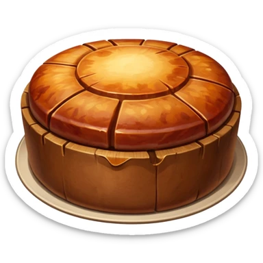 round meat roasted  sticker