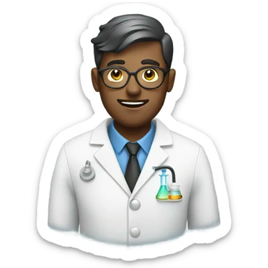 Pharmacist with vape sticker