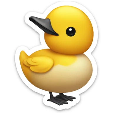 pato amarillo  sticker