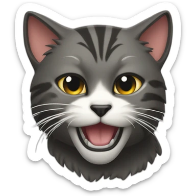 Feisty Cat sticker