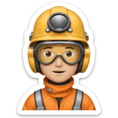 Protective Gear Worker man sticker
