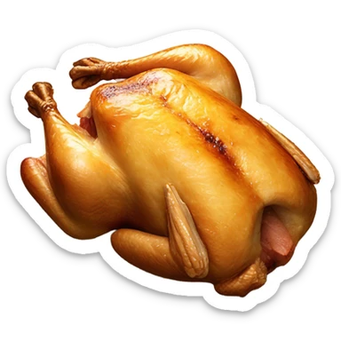 vertical roasted chicken  sticker