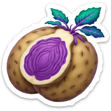 taro potato sticker