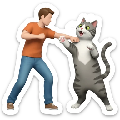 cat attack emoji sticker
