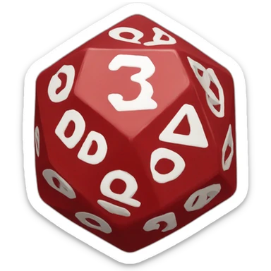 D20 red 1 sticker