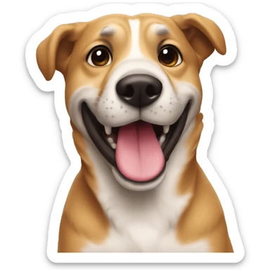 perro tomándose una selfie sticker