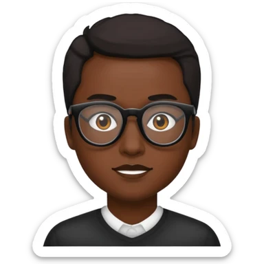 ponle unas gafas negras sticker