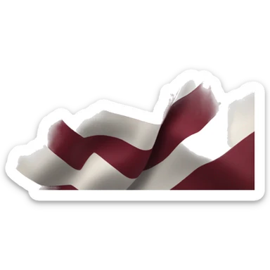 Latvian flag sticker