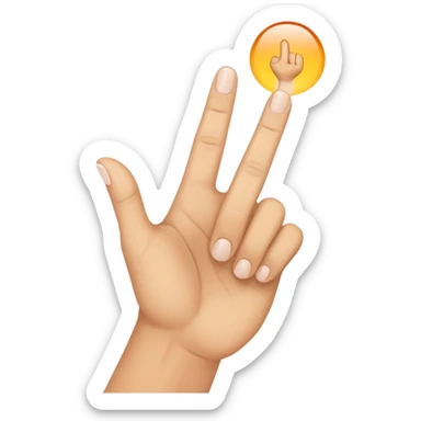 finger tap sticker