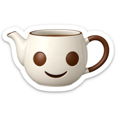 Football tea cup sticker