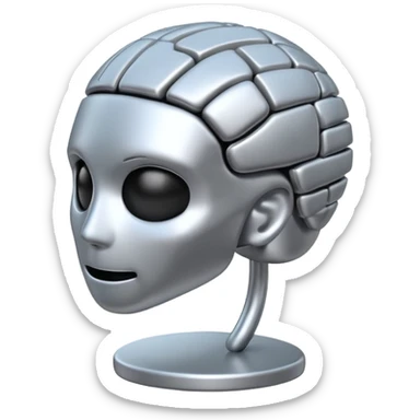 cerebro con interrogación sticker