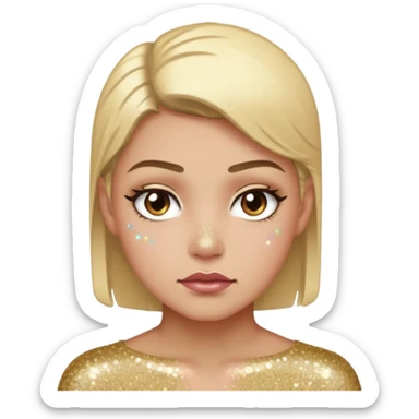 Glitter killer sticker