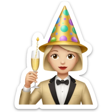 The holiday season party sticker