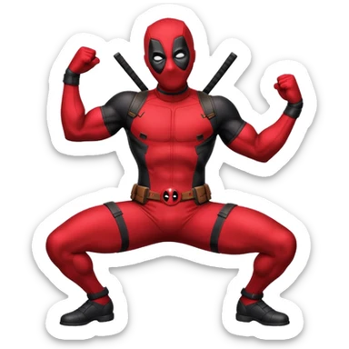 DeadPool from marvel rivals twerking sticker