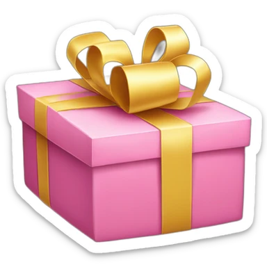 PINK PRESENT BOX sticker