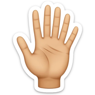 small hand palm sticker