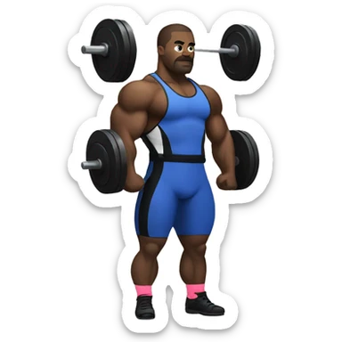 powerlifter sticker