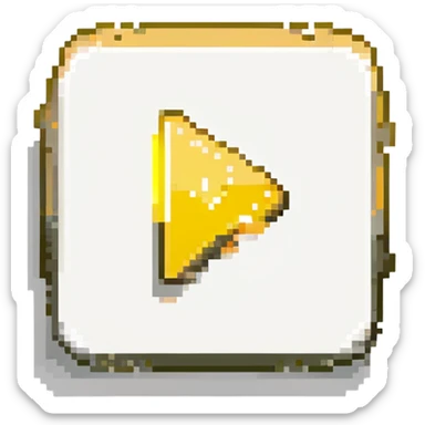 Graphic: 🎥 Play button icon (white) with yellow glow.
Animation: Play button pulses softly.
Background: Transparent.


 sticker
