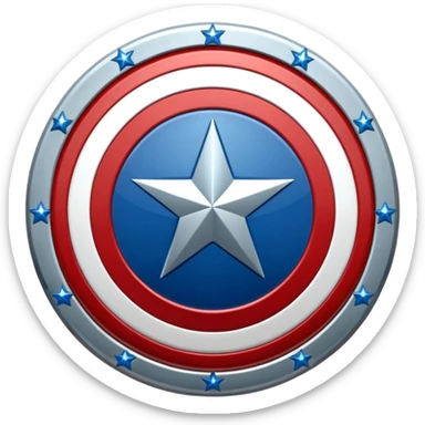 escudo del capitán América sticker