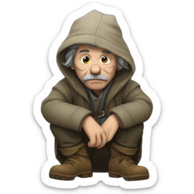 Scottish beggar sticker