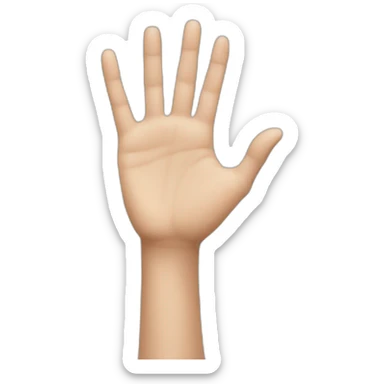hand reaching sticker