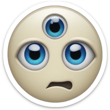 Single evil eye sticker