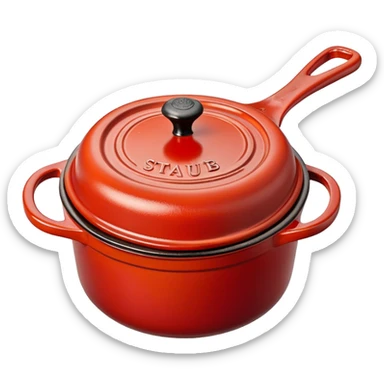 Staub tomato cocotte sticker