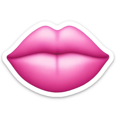 kissing lips pink sticker