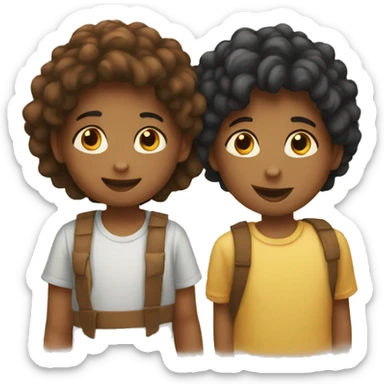 CHILDREN COMPREHENDING EACH OTHER sticker