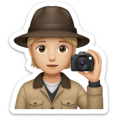 photographer taking a picture facing away from me sticker