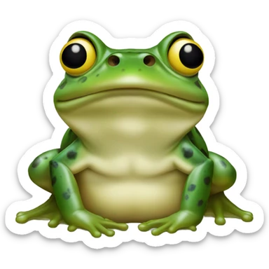 Columbian bullfrog sticker