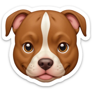 Un pitbull de carita tierna  sticker