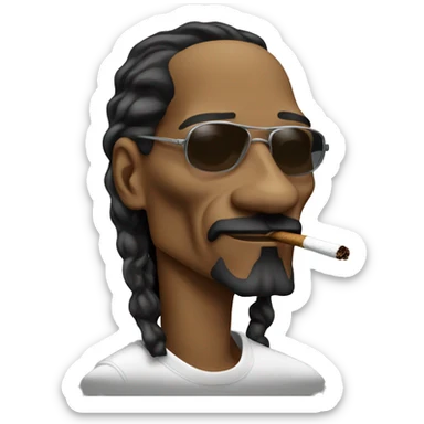 Snoop dogg smoking sticker