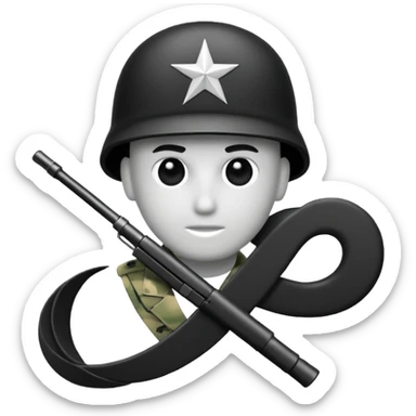 US Army script  sticker