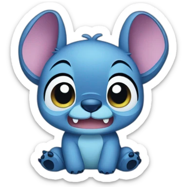 Stitch kawaii sticker