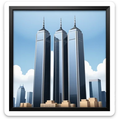 the twin towers sticker