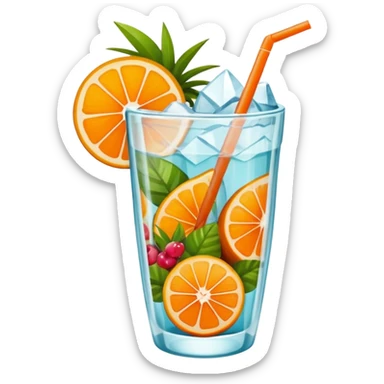 Emoji de una cóctel de frutas sticker