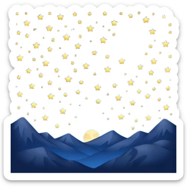 Best  night emoji  sticker