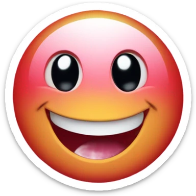 smiley face in love with hearts sticker