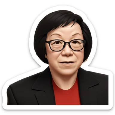 cool style with glasses sticker