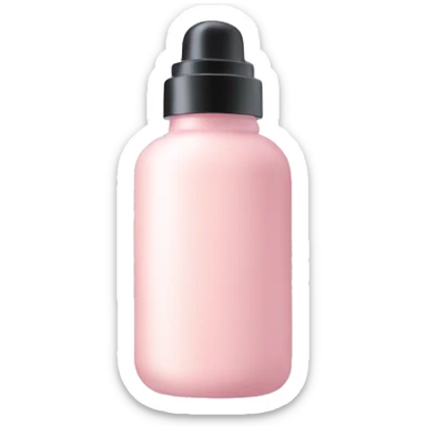 Pastel pink skincare bottle sticker