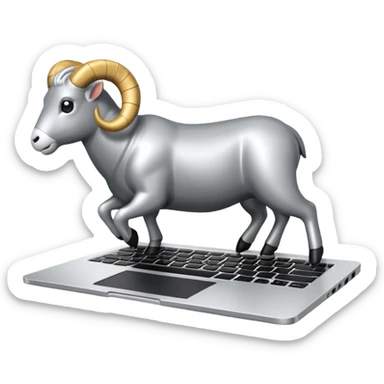 3D Hovered RAM for Laptop sticker