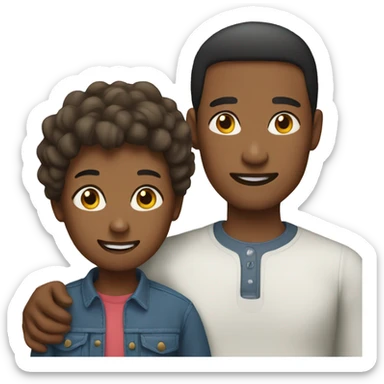 Mother and son sticker