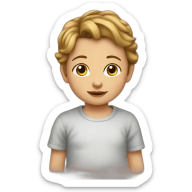 enfant dans les bras de sa mère sticker