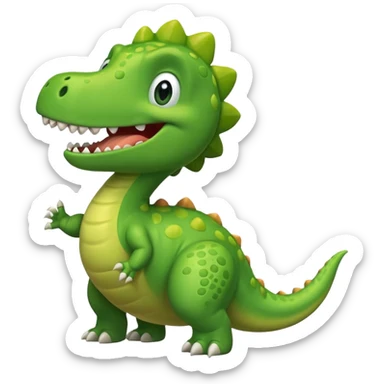 Farting dinosaur sticker