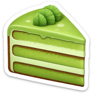 Matcha cake slice  sticker