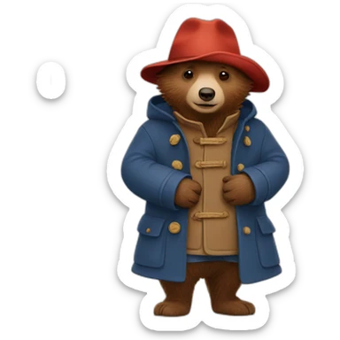 paddington bear sticker